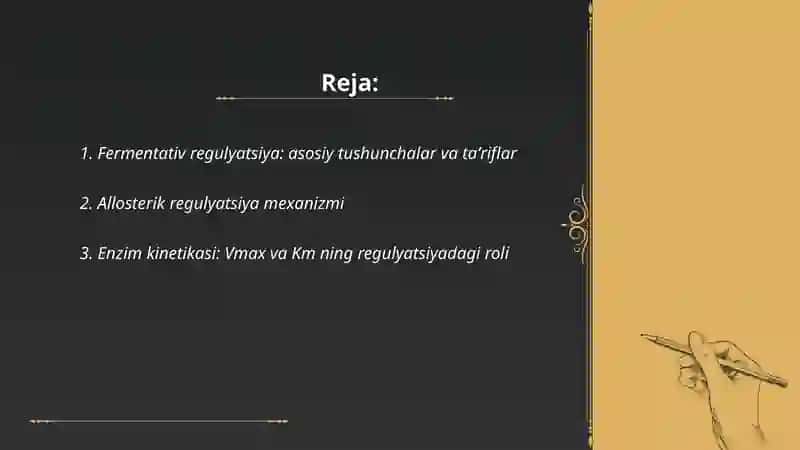 Fermentativ regulyatsiya 2