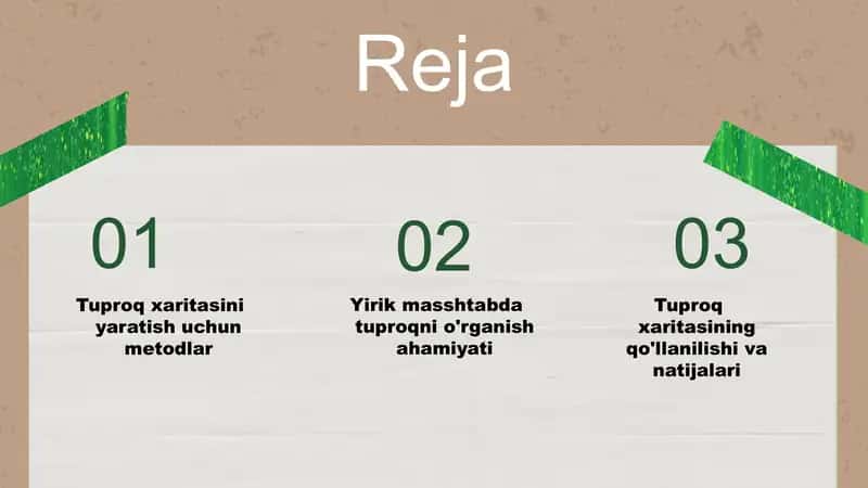 Tuproq xaritalarini yaratish metodlari 2
