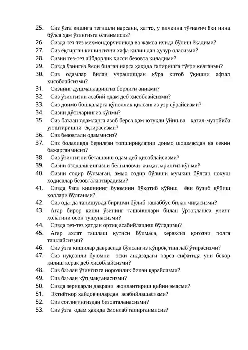 IQ sinovlari 2