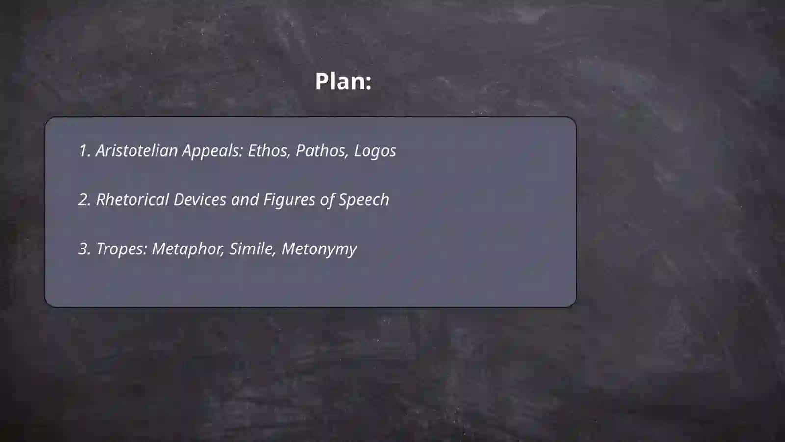 Rhetoric 2