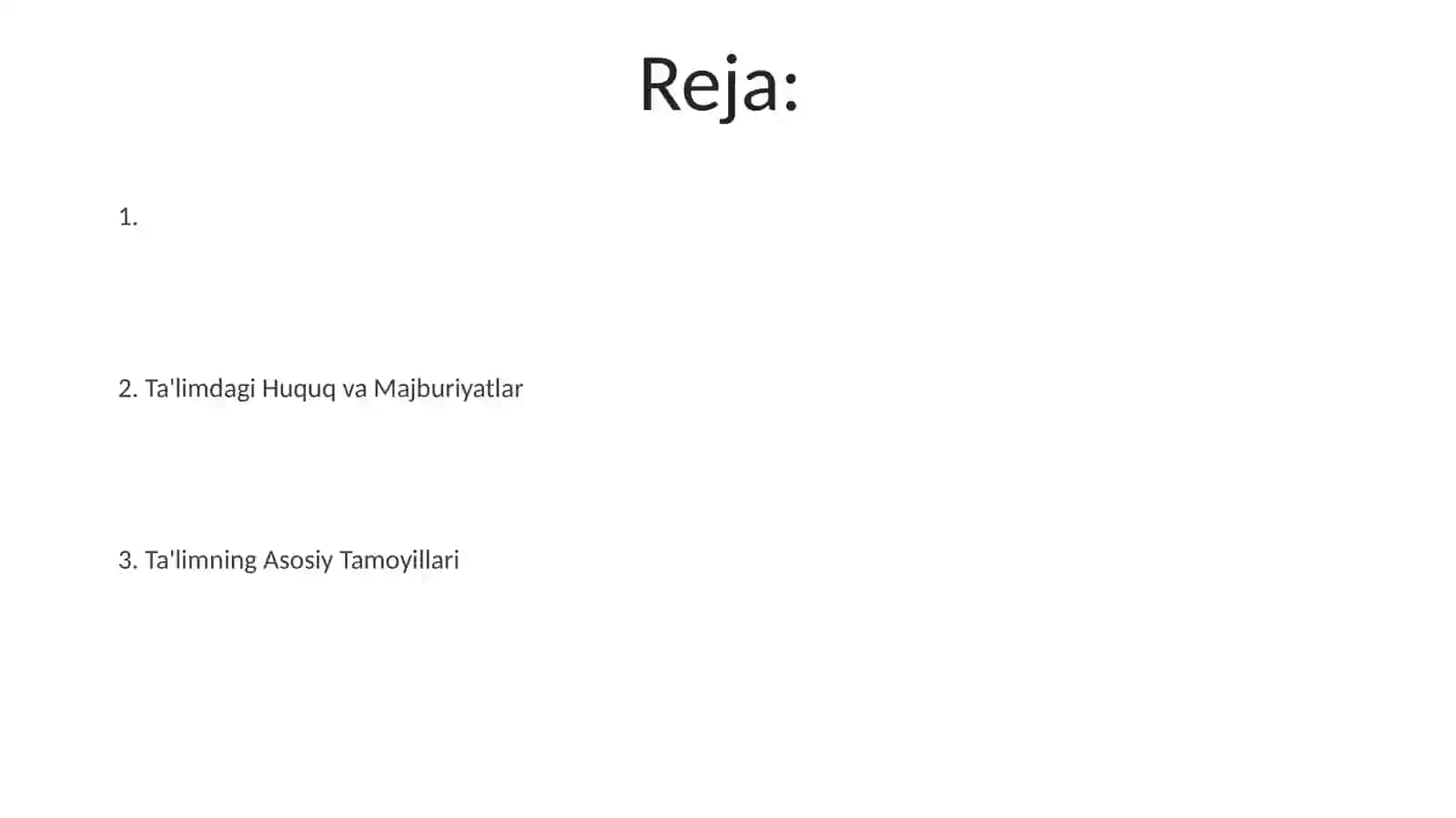 O'zbekiston Respublikasining "Ta'lim to'g'risida"gi Qonuni 2