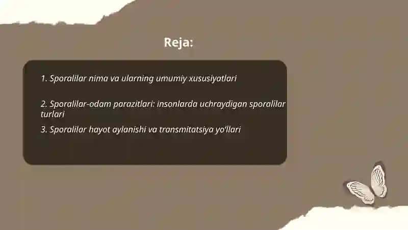 Sporalilar-odam parazitlari 2