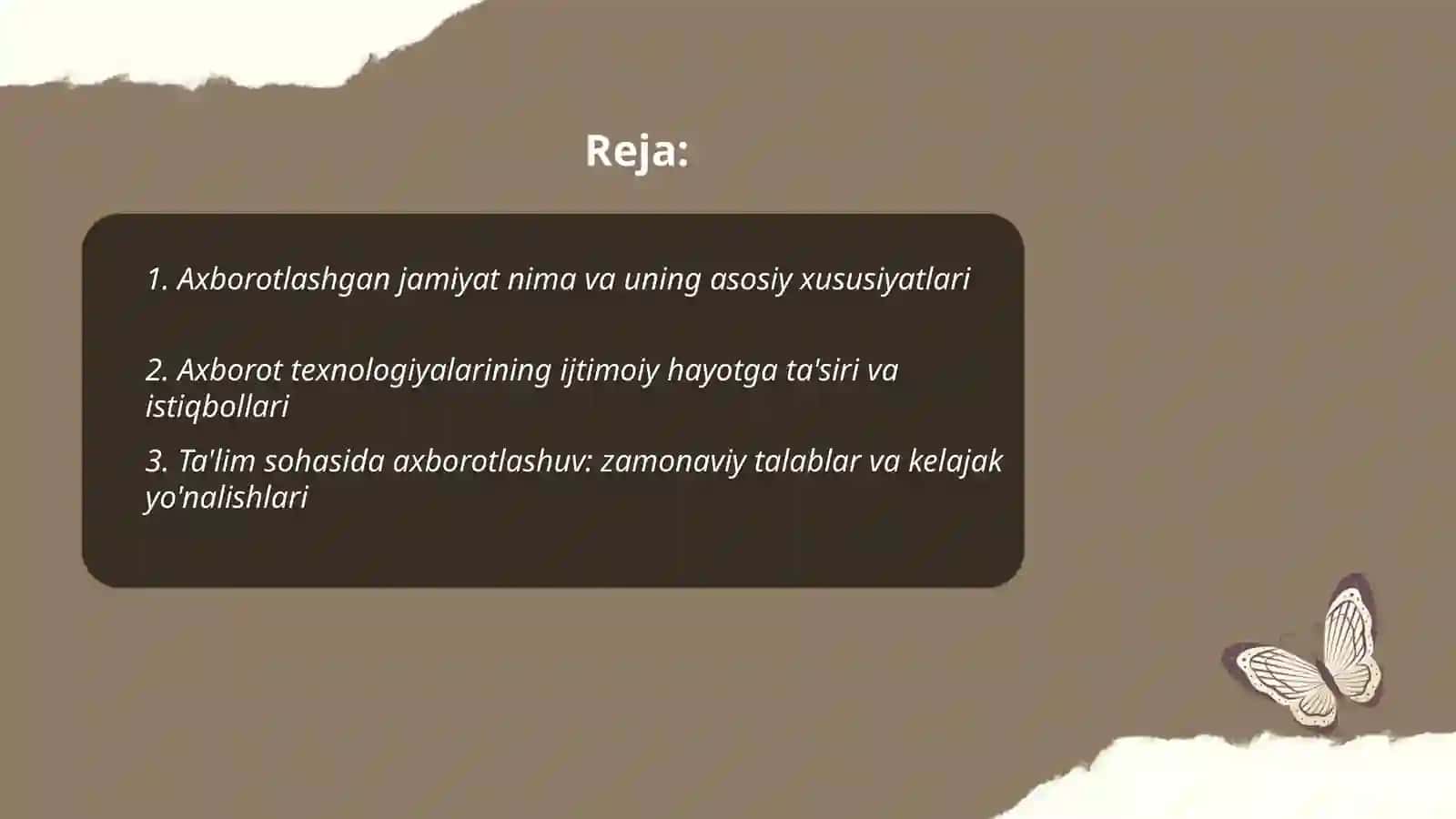 Axborotlashgan jamiyat va uning istiqbollari 2