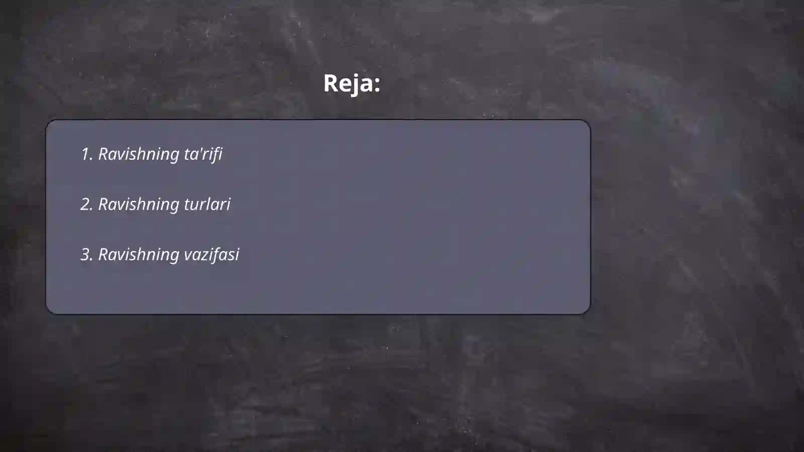 Ravish so'z turkumi 2