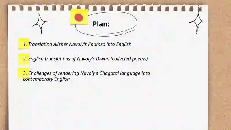 Alisher Navoiy's Khamsa Translation 2