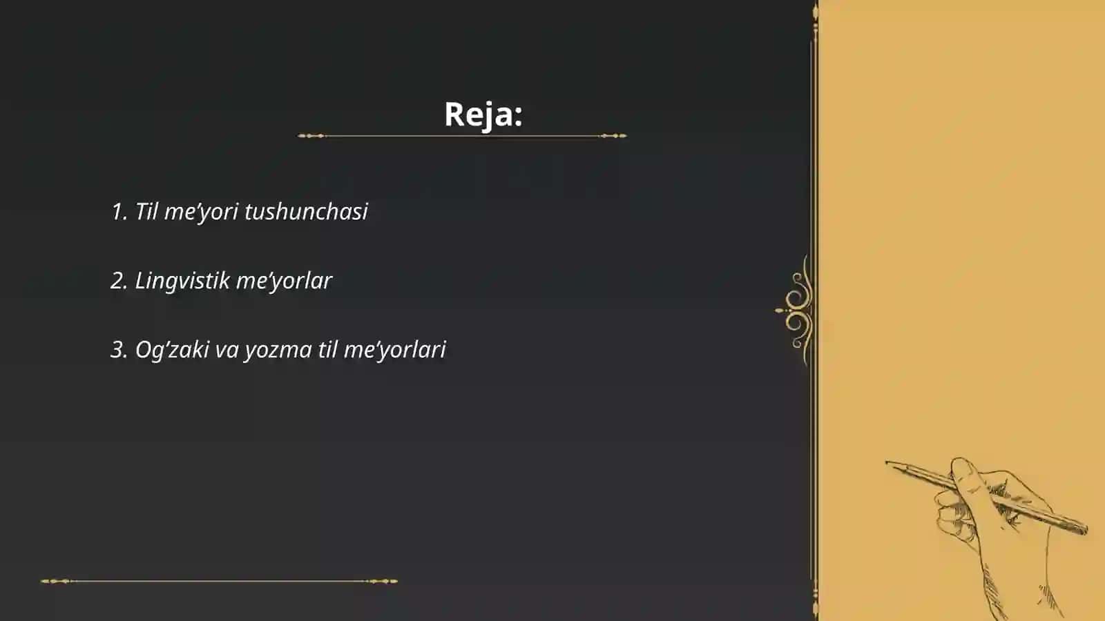 Til me’yori tushunchasi 2