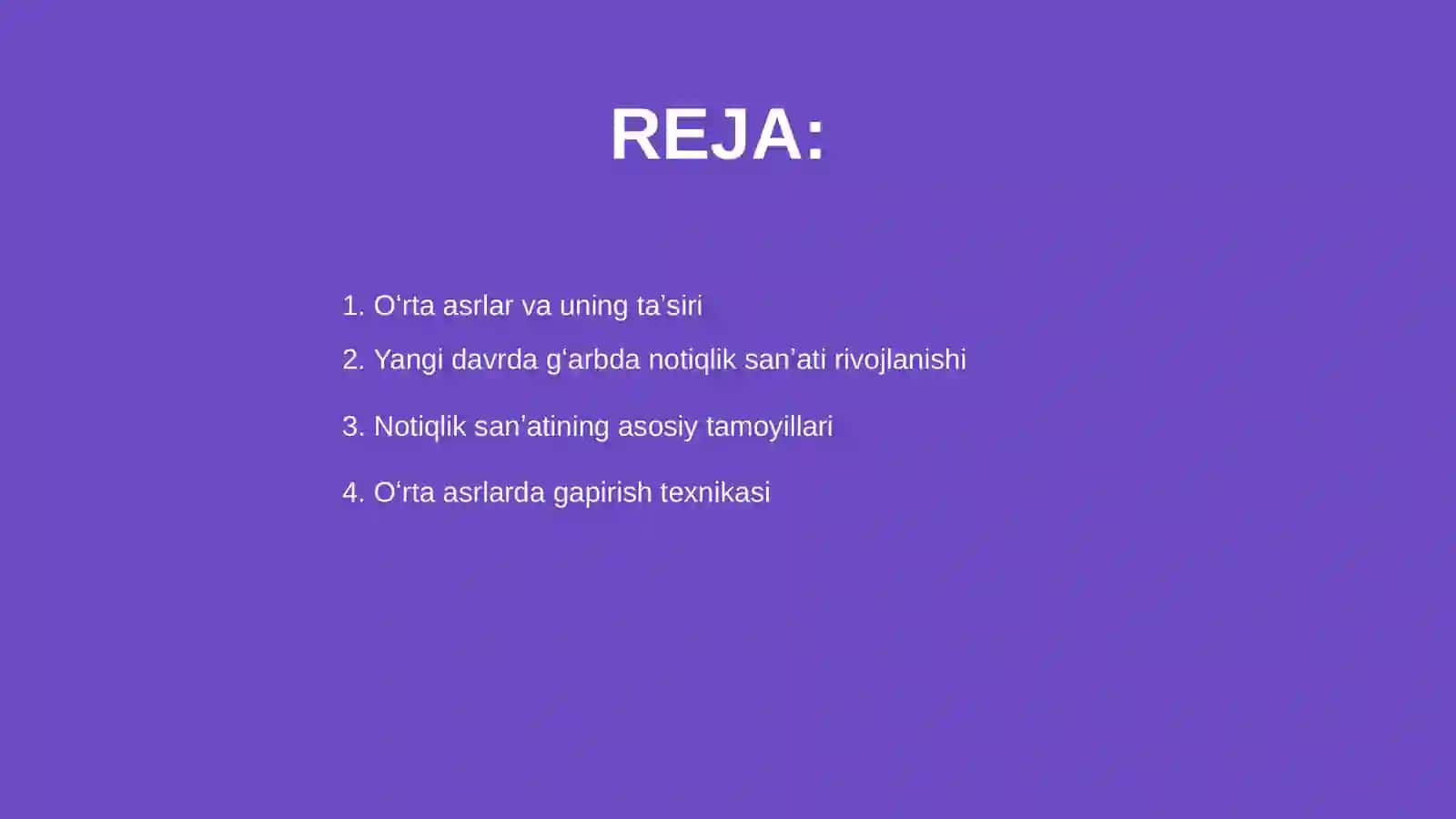 O'rtacha asrlar va g'arbda notiqlik san'ati rivoji 2