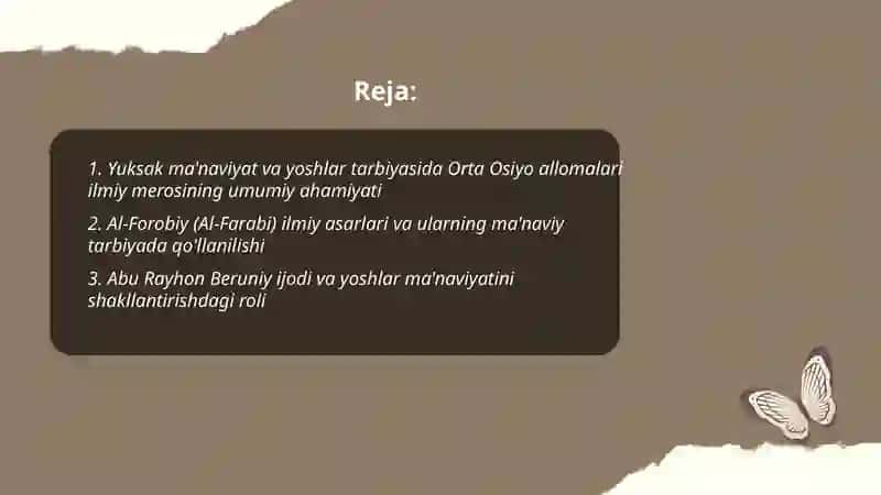 Yuksak ma'naviyat yoshlarni tarbiyalashda 2