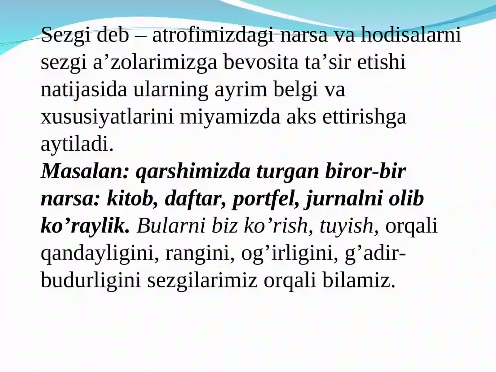 Sezgi haqida tushuncha 2