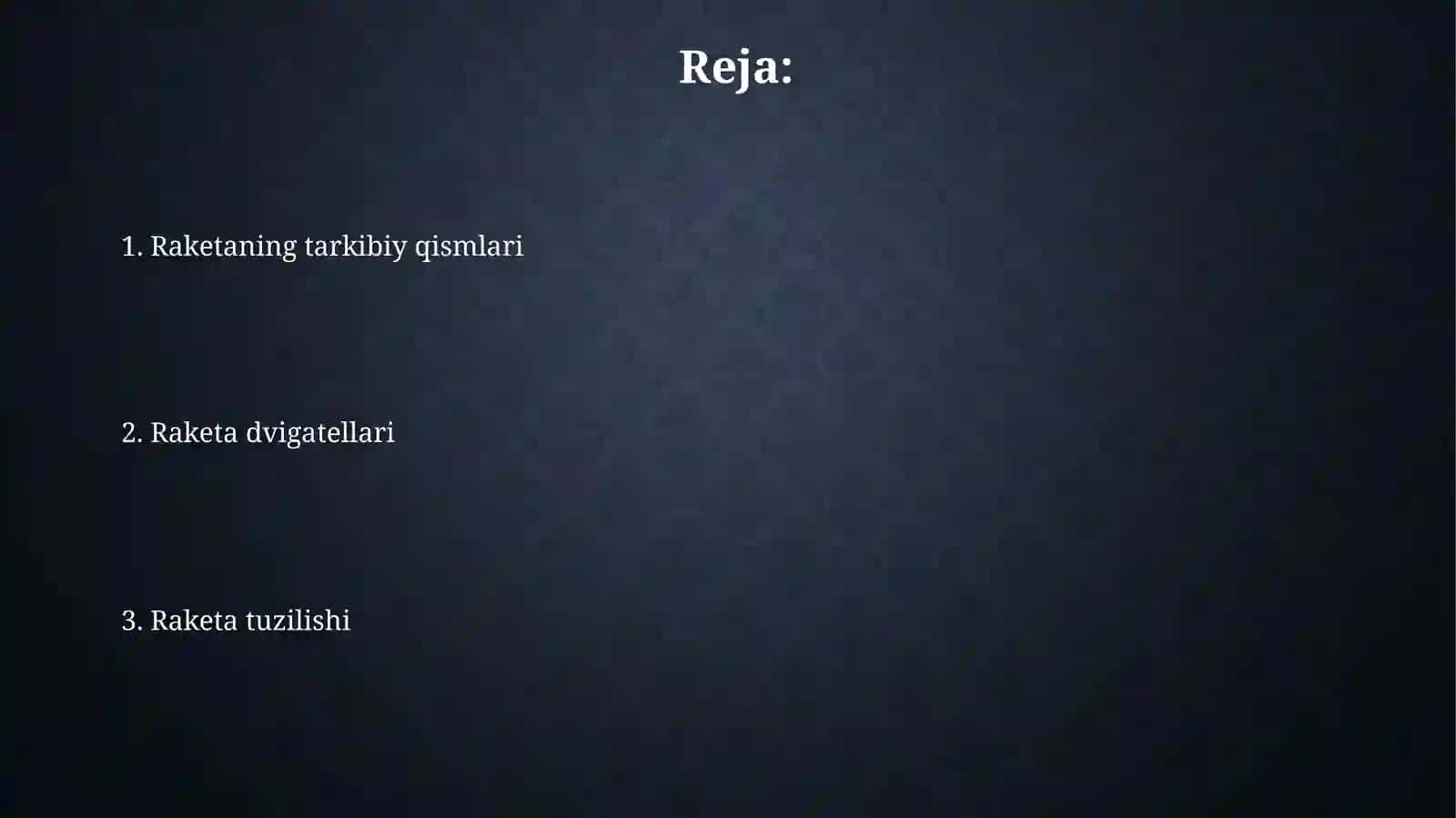 Raketaning strukturasi 2