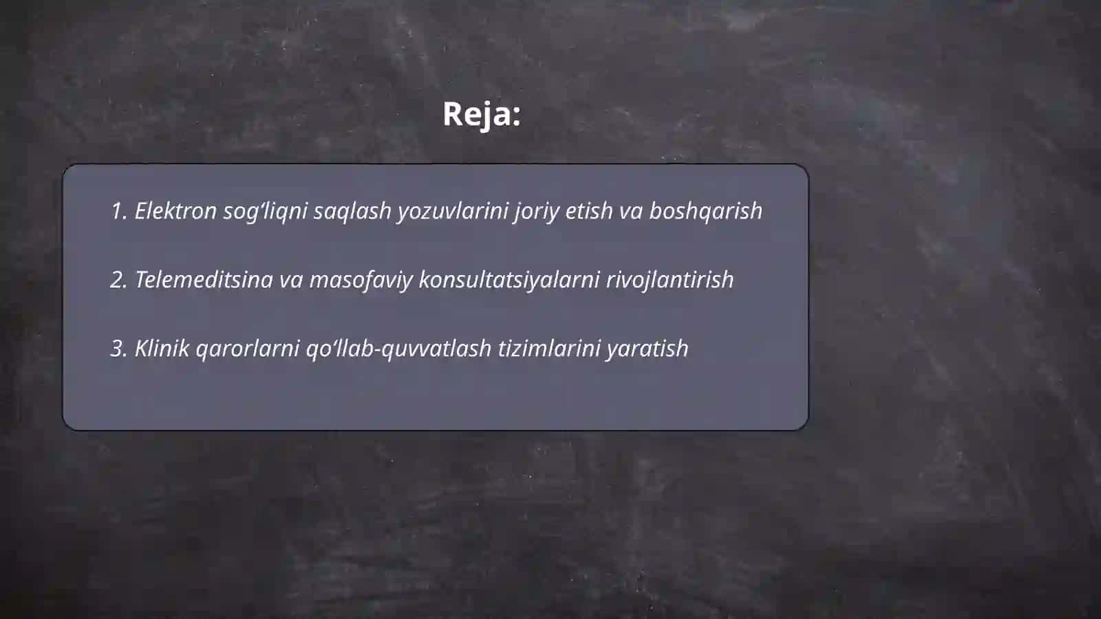 Tibbiyotda axborot texnologiyalarining maqsad va vazifalari 2