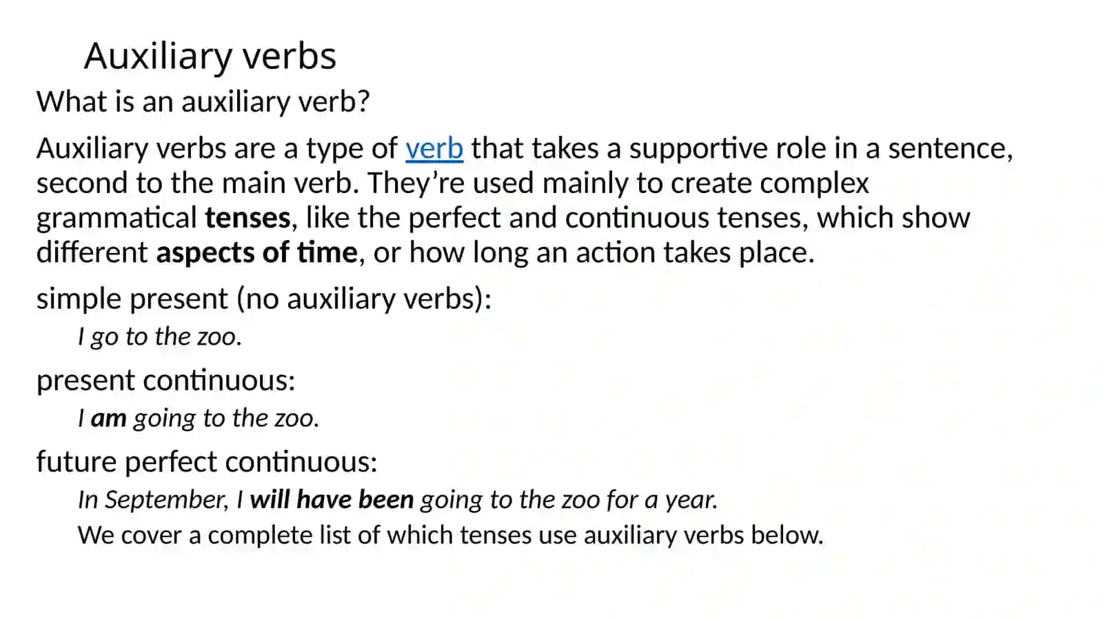 Auxiliary verbs.Punctuation in Modern English 2