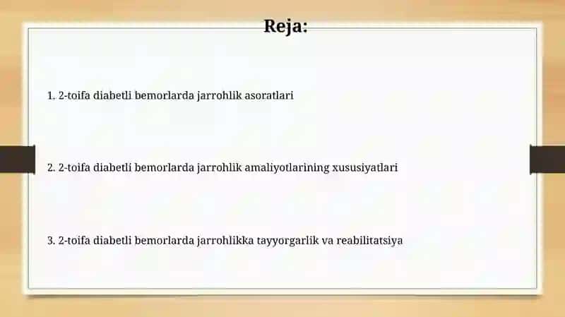 2-toifa diabetli bemorlarda jarrohlik asoratlari 2