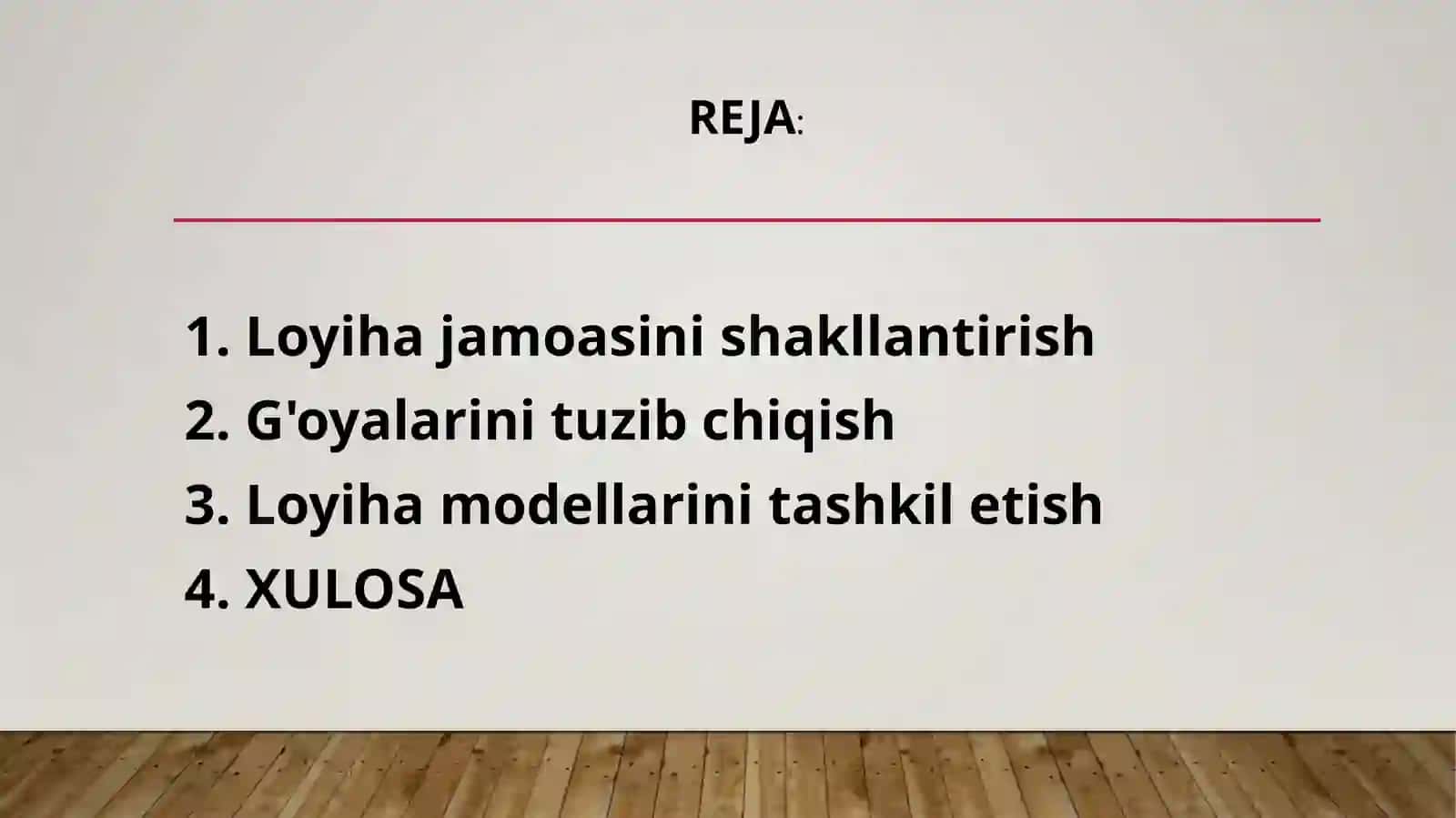 Loyiha jamoasini shakllantirish 2