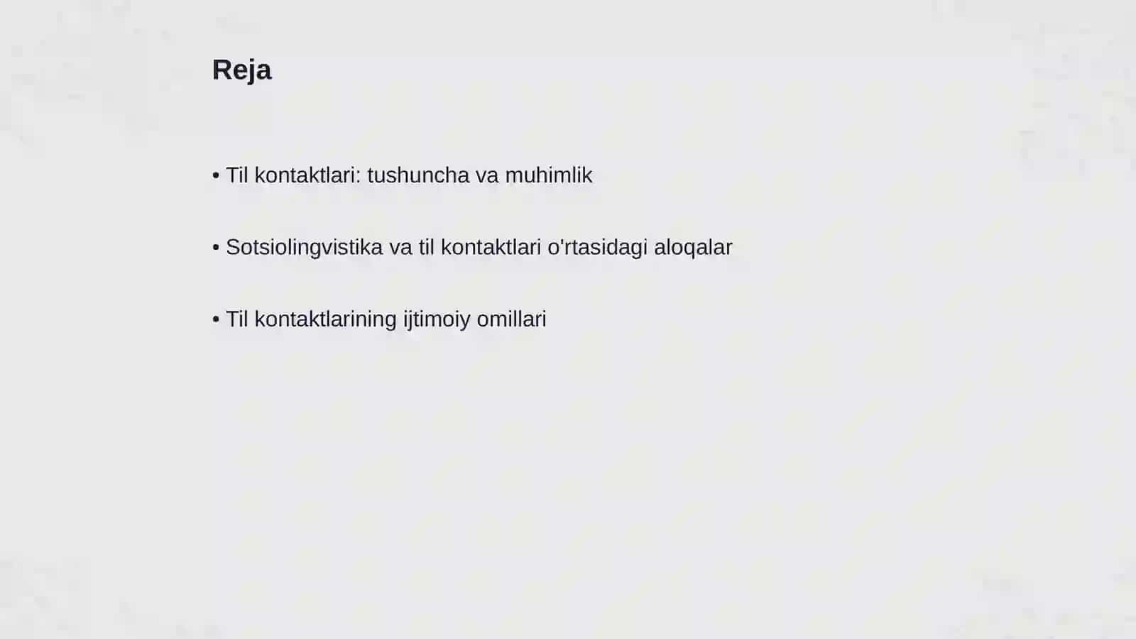 Til kontaktlari sotsiolingviskaning bosh masalasi sifatida 2