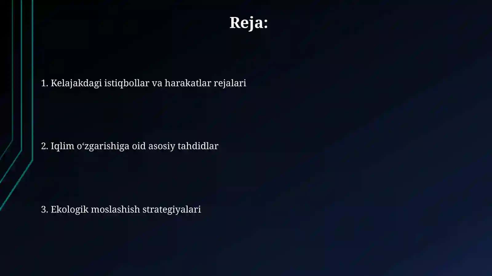 Iqlim òzgarishivaekologik 2