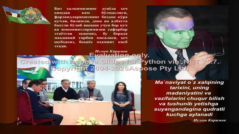 Ma`naviyat va ma`rifat haqida Uzbekiston siyosiy ustuvor yo'nalishi 2