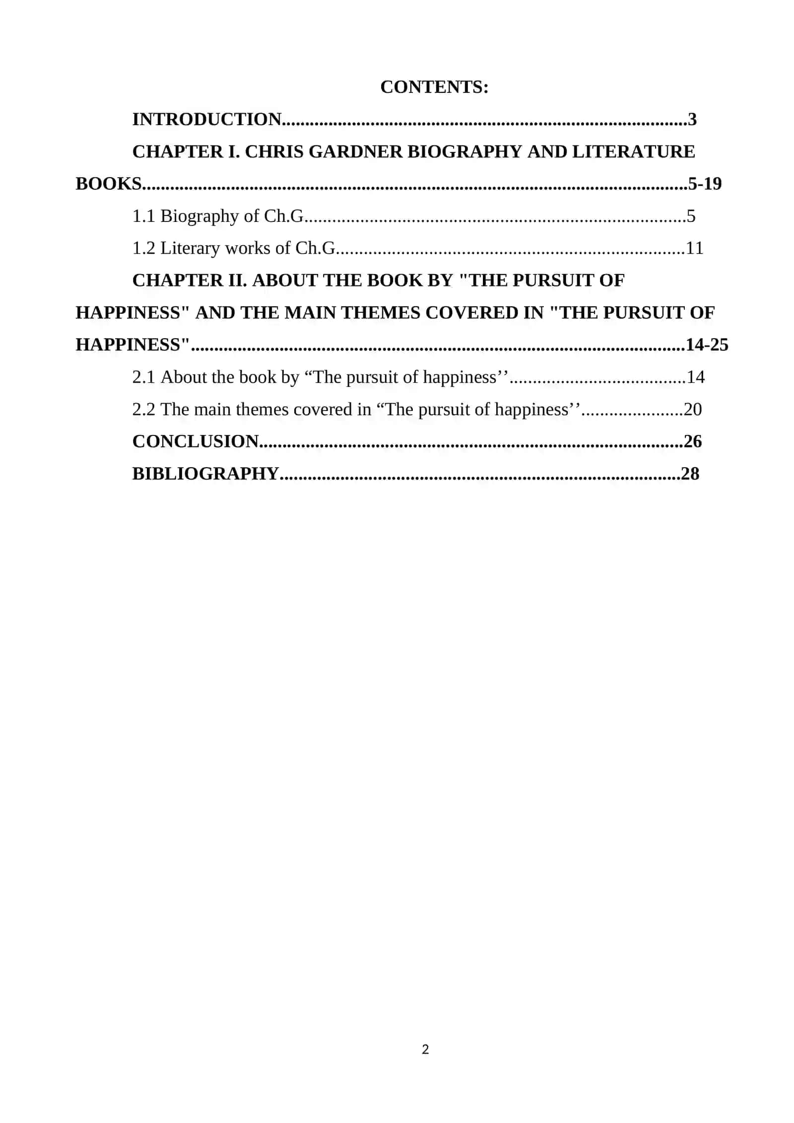 The pursuit of happiness 2