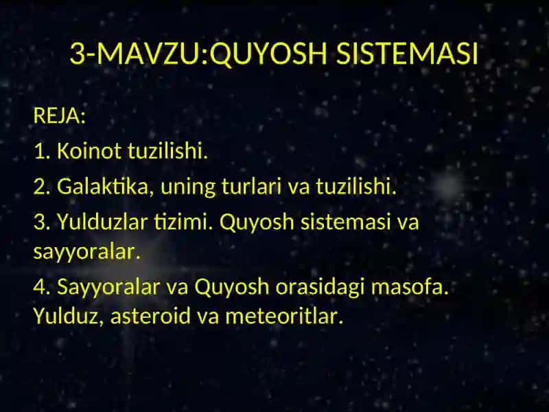 QUYOSH SISTEMASI 2