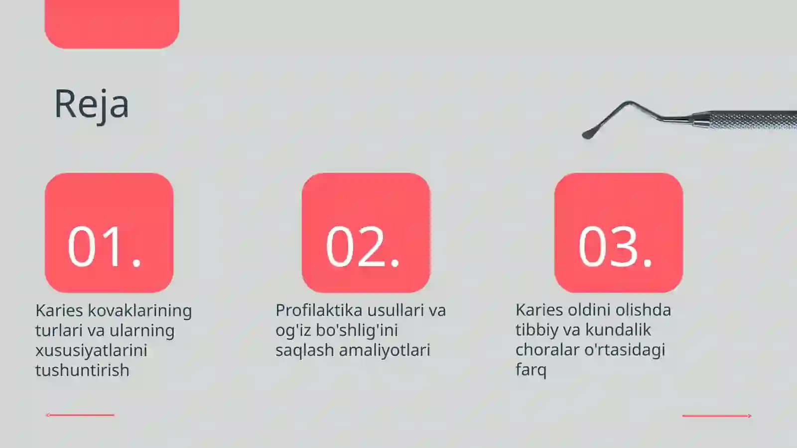 Karies kovaklarining tasnifi va ularning profilaktikasi 2