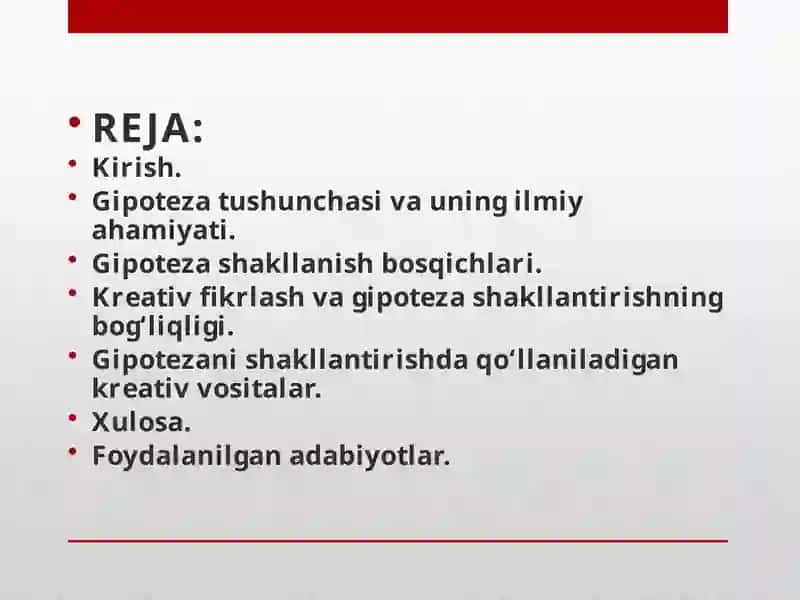 "Gipotezanishakllantirishvositalari" 2
