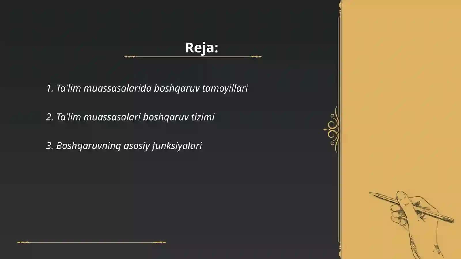 Taʼlim muassasasini boshqarishning umumiy asoslari 2