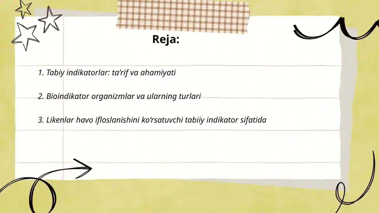 Tabiy indikatorlar: taʼrif va ahamiyati 2
