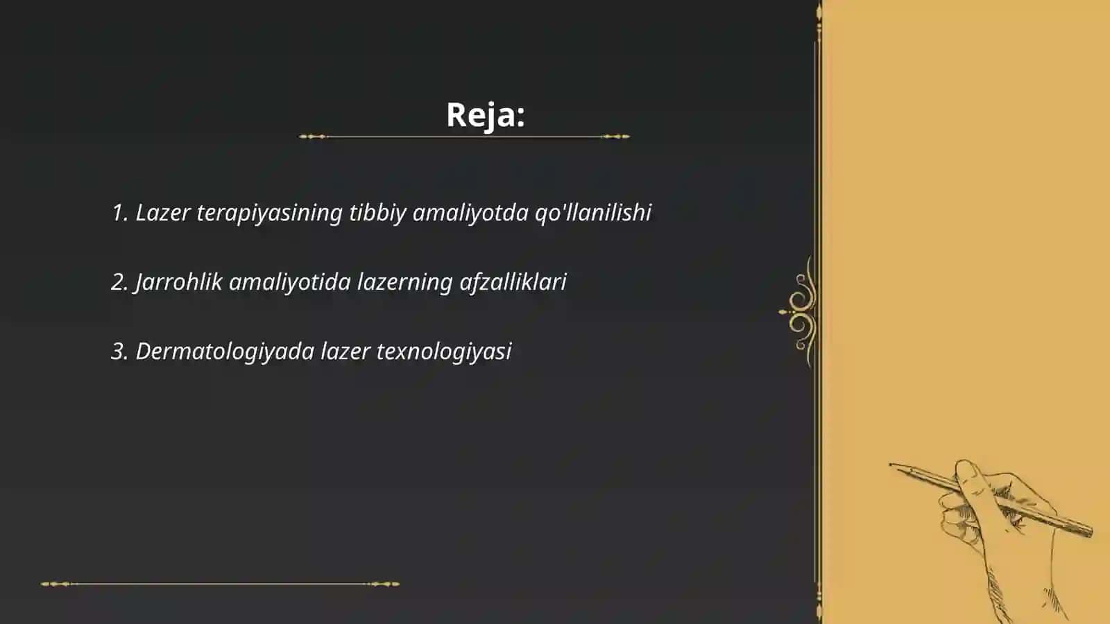 Lazerning tibbiyotda qollanishi 2