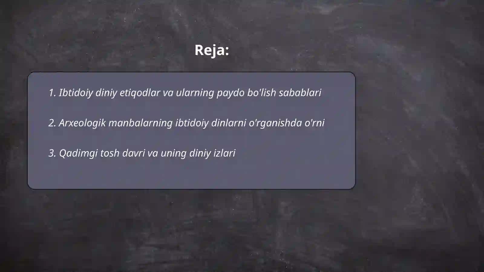 Ibtidoiy diniy etiqodning arxeologik manbalardagi izlari 2