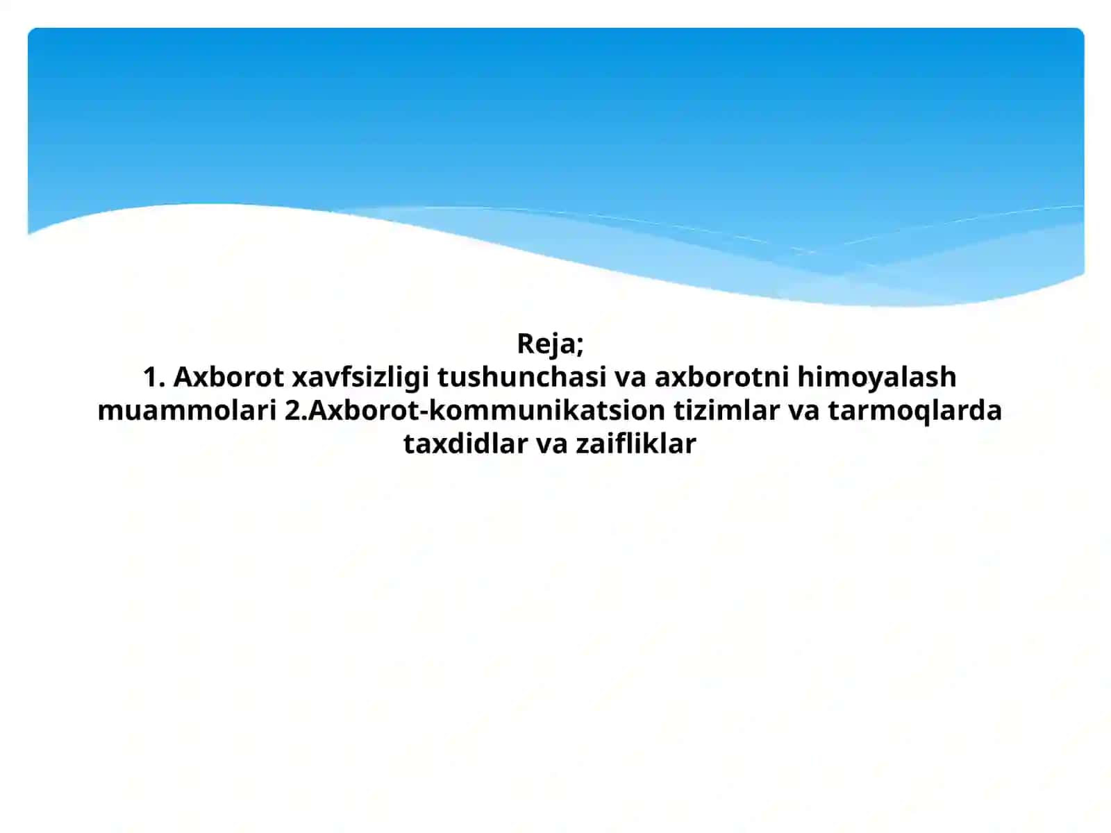 Internetda axborot xavfsizligi va uni himoyalash usullari 2