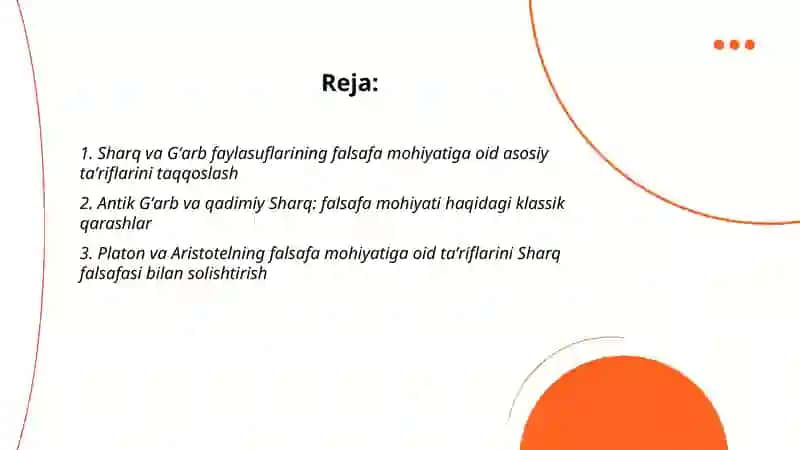 Sharq va Gʻarb falsafasi 2