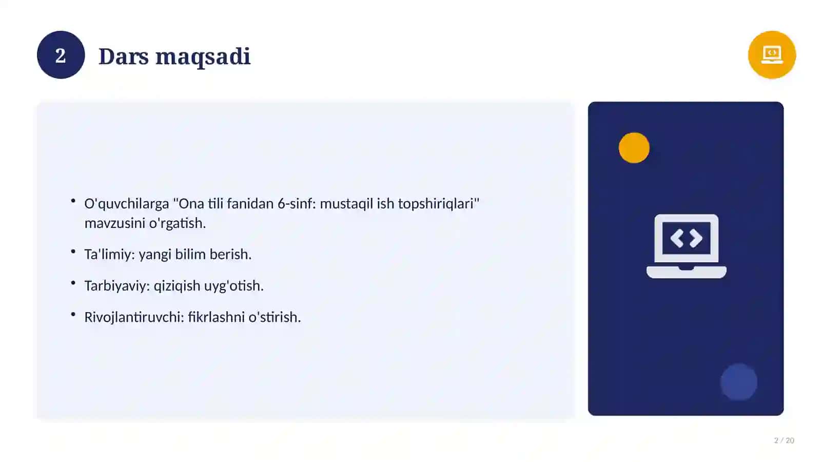 Ona tili fanidan 6-sinf: mustaqil ish topshiriqlari 2