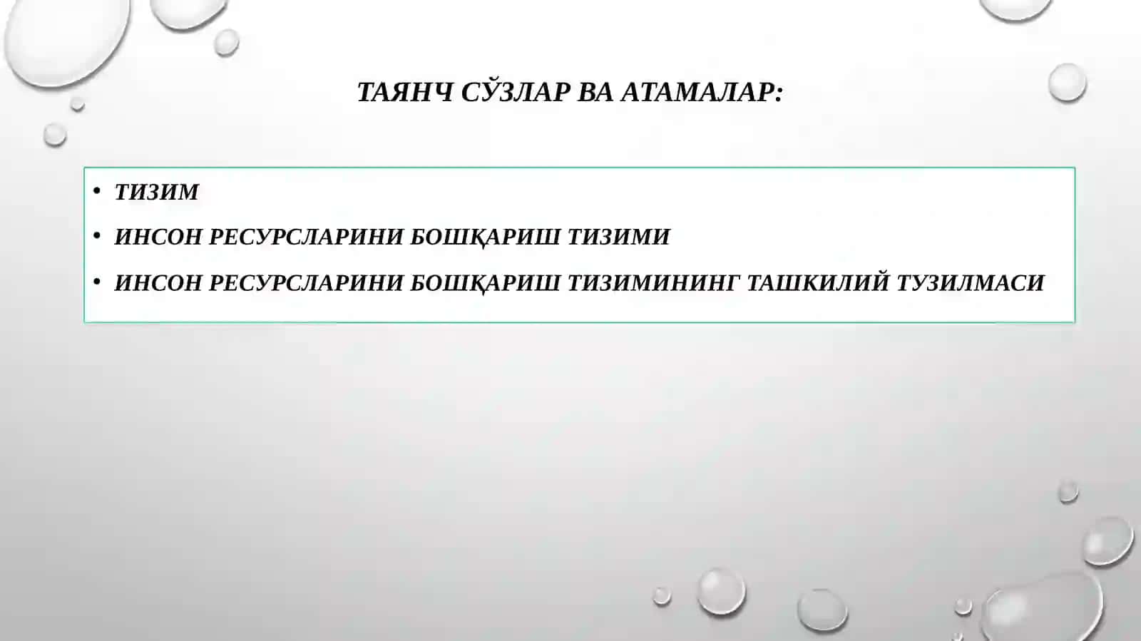 Инсон ресурсларини бошқариш тизими 2