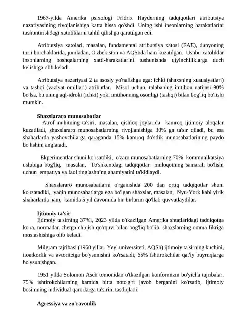 Sotsial psixologiyada asosiy tushunchalar 2