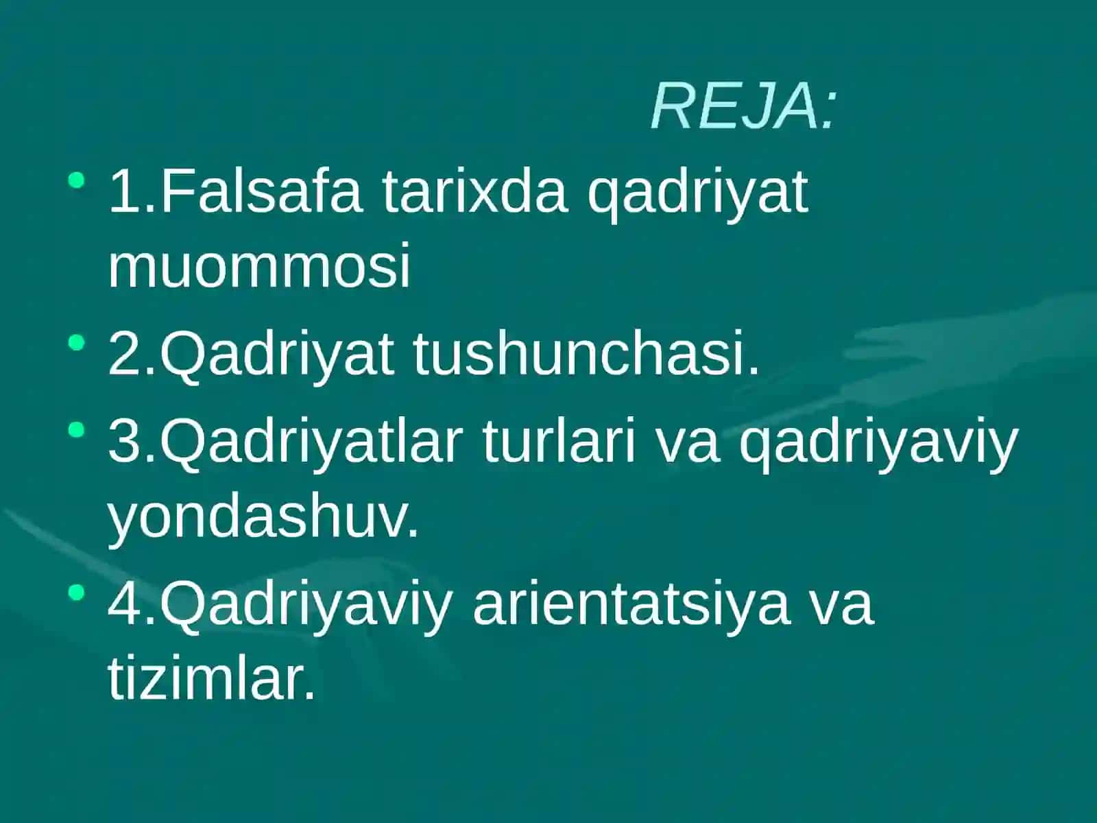 QADRIYATLAR FALSAFASI 2