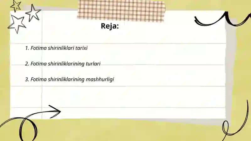 Fotima shirinliklari 2