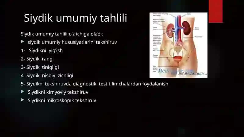 Siydik Umumiy Tahlil 2