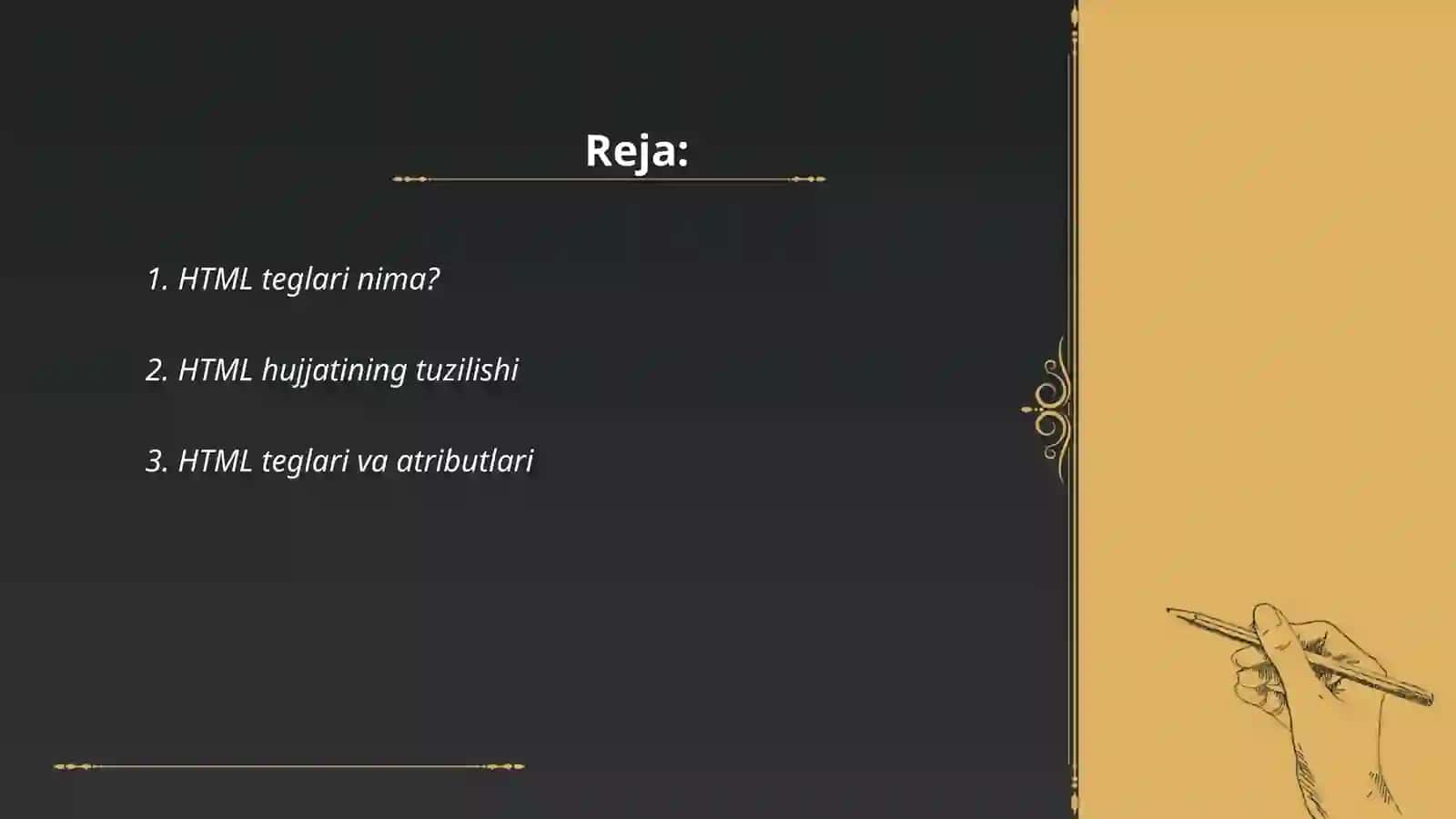HTML teglari 2