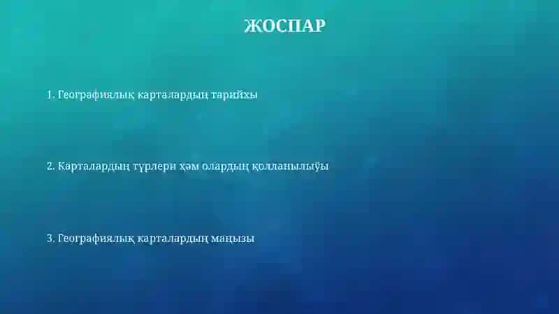 Geografiyaliq kartalar 2