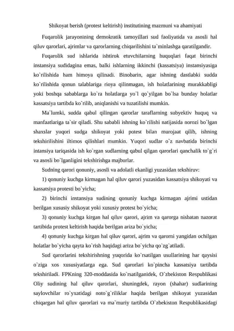 SUD AJRIMI VA QARORI 2
