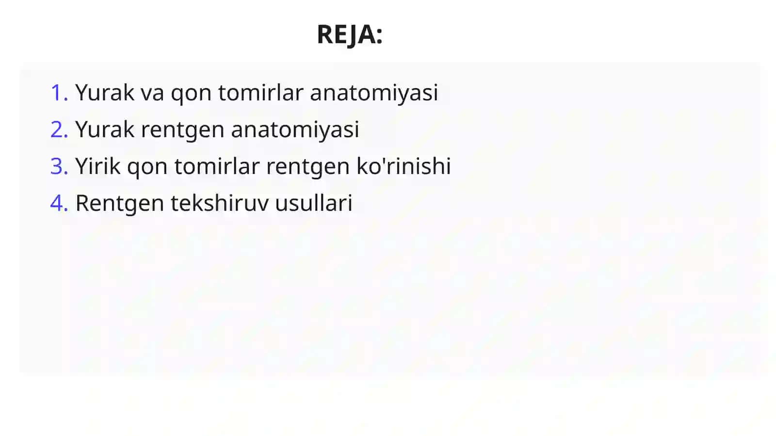 Yurak Qon Tomirlar Rentgen Anatomiyasi 2
