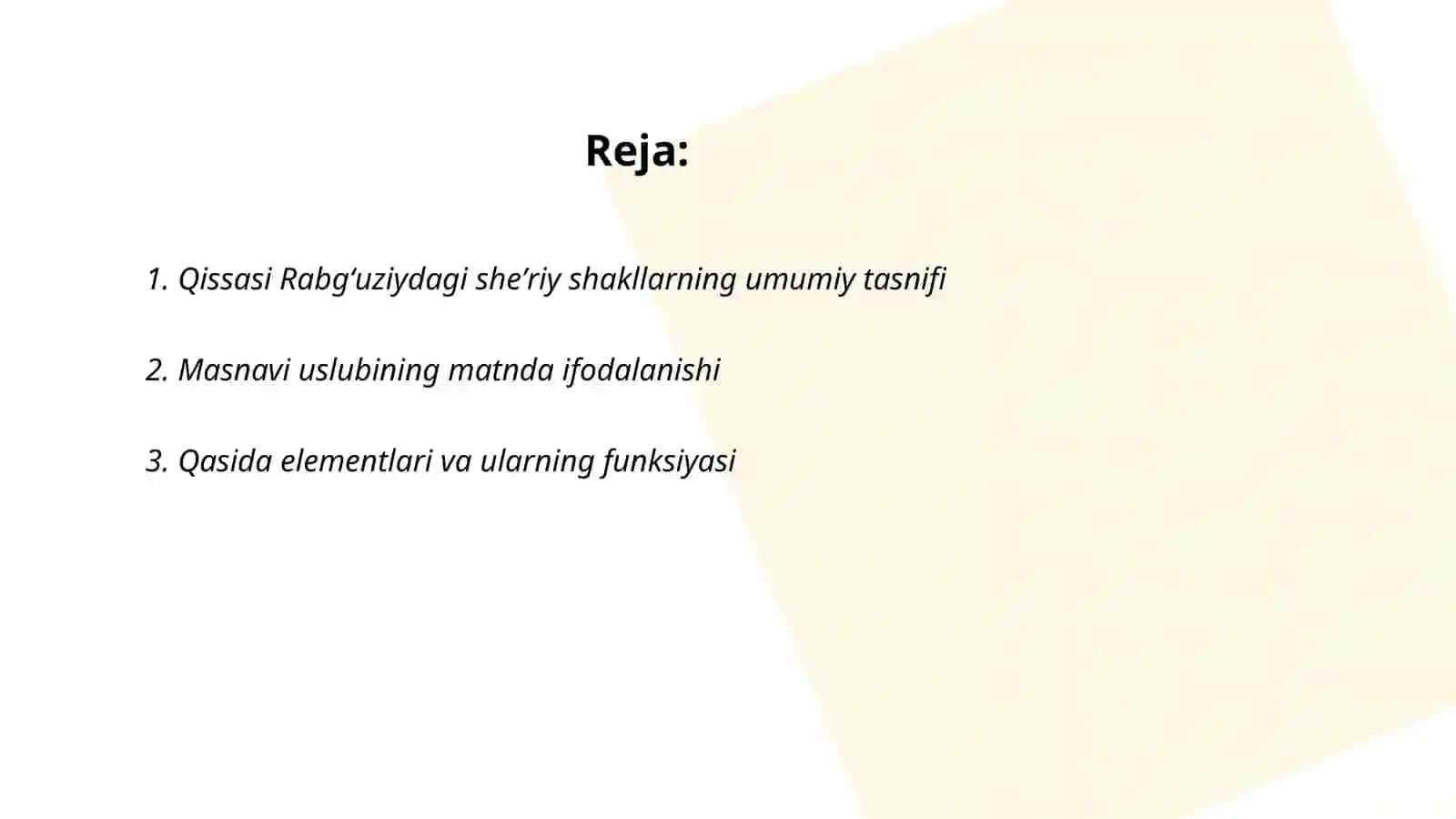 Qissasi Rabgʻuziydagi sheʼriy shakllar 2