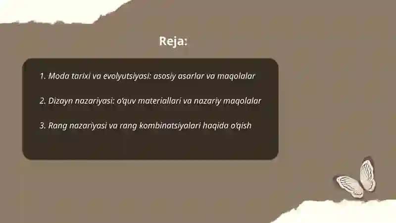 Moda tarixi va evolyutsiyasi: asosiy asarlar va maqolalar 2