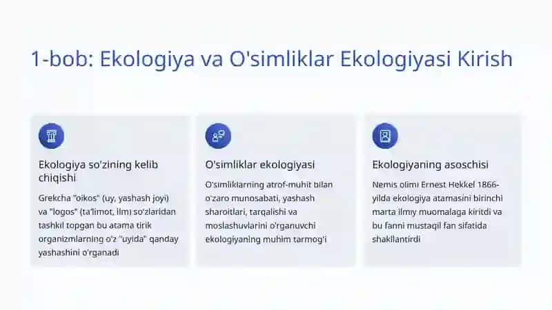 O'simliklar Ekologiyasi 2