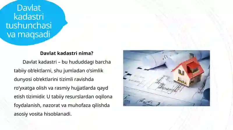 O'simlik dunyosi obtektlari davlat kadastri 2