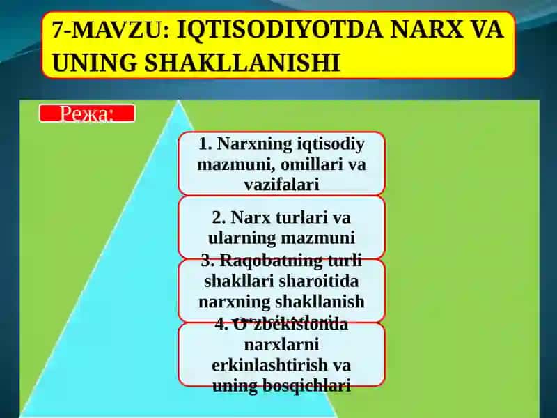 IQTISODIYOTDA NARX VA UNING SHAKLLANISHI 2