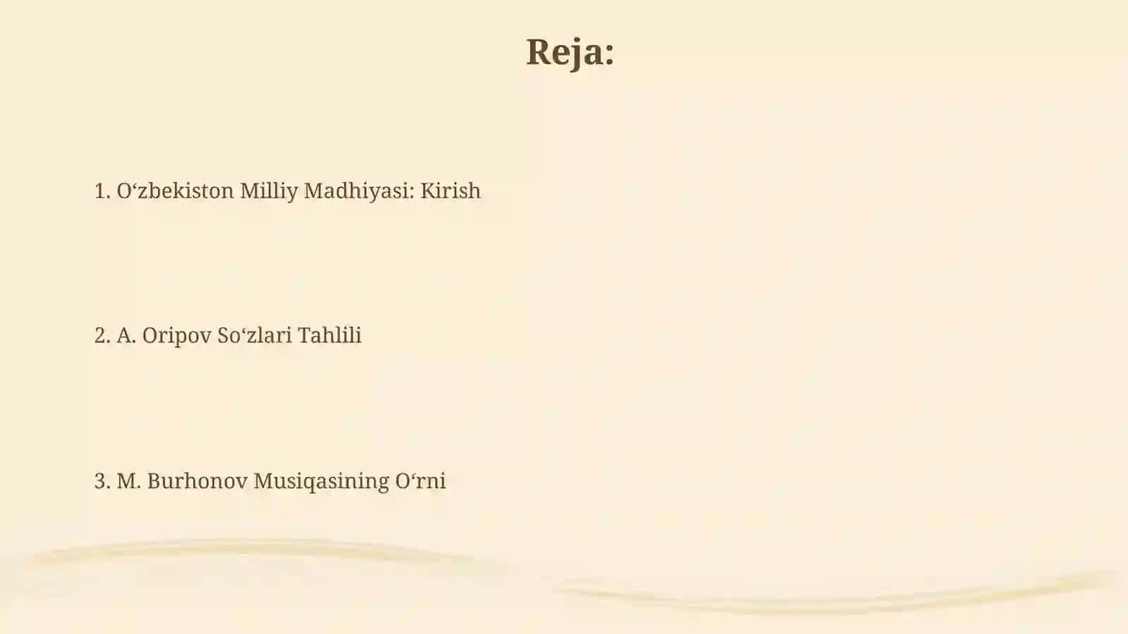 O'zbekiston Madhiyasi 2