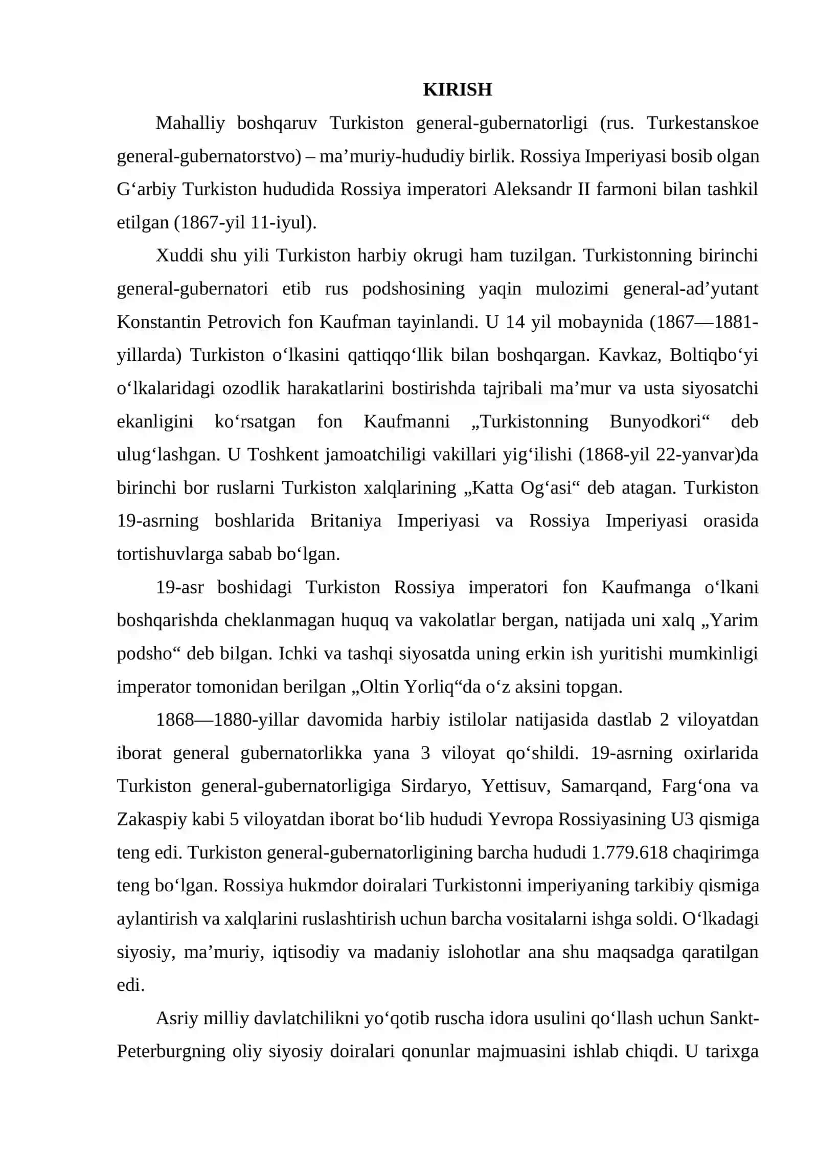 TURKISTON GENERAL-GUBERNATORLIKDA MA’MURIY BOSHQARUV 2