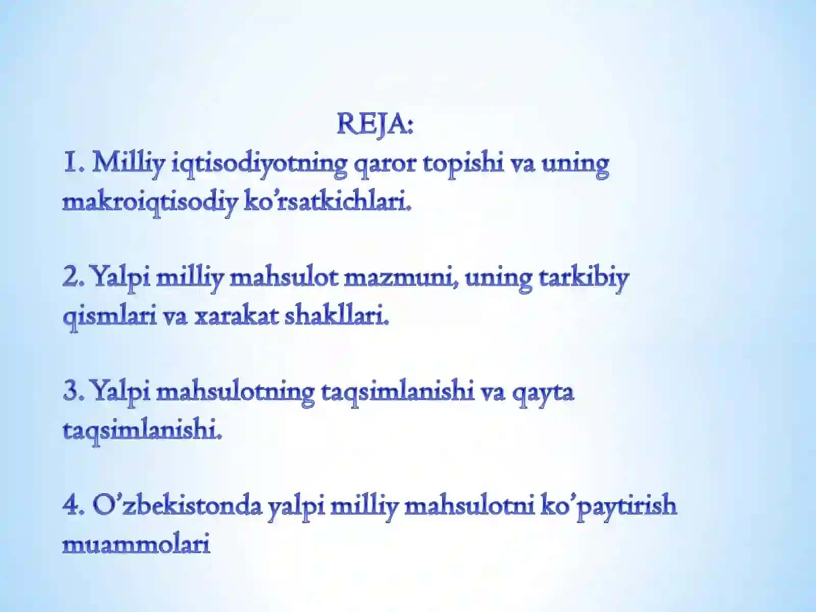 Milliy Iqtisodiyot 2