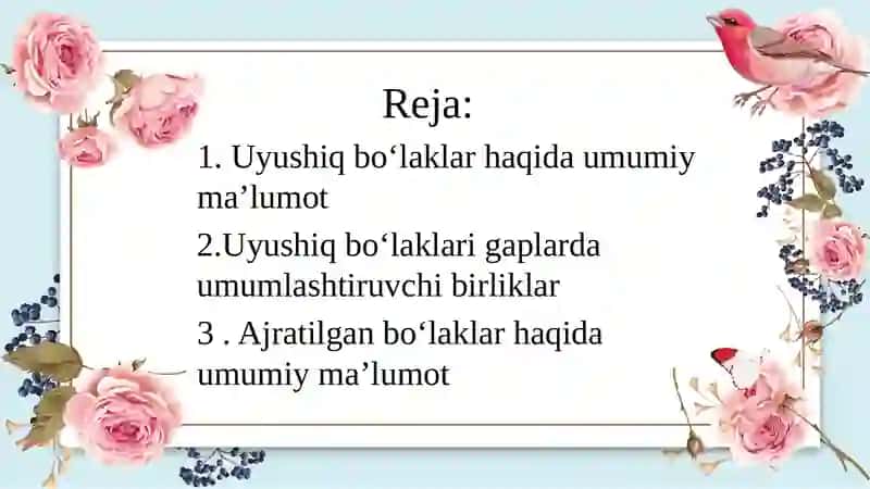 Gapning  uyushiq va ajratilgan boʻlaklari 2